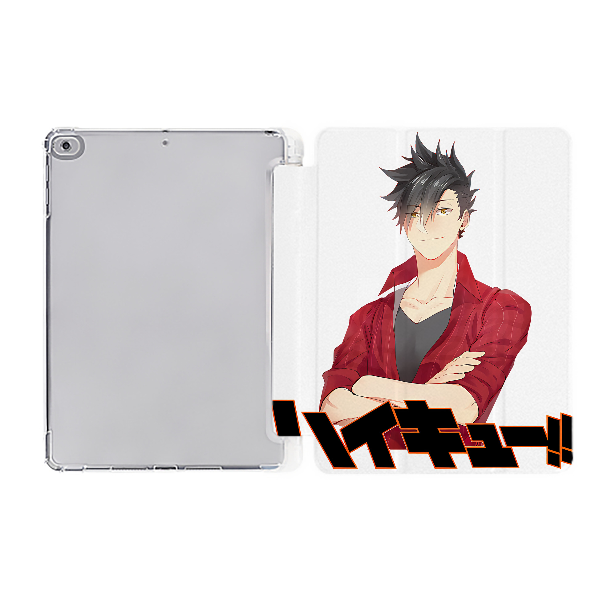 （画像用） ハイキュー!! Haikyu!! IPad ケース ペン収納付き 三つ折りスタンド PUレザー×シリコン 対応機種9.5/10.5/10.9インチ